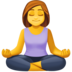 Facebook上的打坐的女人emoji表情