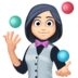 Facebook上的女性杂耍：浅肤色emoji表情