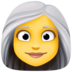 Facebook上的女：白发emoji表情