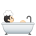安卓系统里的洗澡者：浅肤色emoji表情