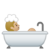 安卓系统里的洗澡者：中等浅肤色emoji表情