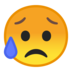 安卓系统里的愁眉苦脸的脸emoji表情