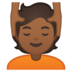 安卓系统里的按摩者：中黑肤色emoji表情