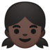 安卓系统里的女孩：深色肤色emoji表情