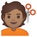 安卓系统里的理发师：中等肤色emoji表情