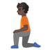 安卓系统里的下跪者：深色肤色emoji表情