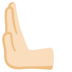 安卓系统里的向左推: 较浅肤色emoji表情