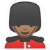 安卓系统里的男警卫：中等肤色emoji表情