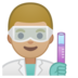 安卓系统里的男科学家：中浅肤色emoji表情