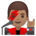 安卓系统里的男歌手：中等肤色emoji表情