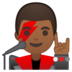 安卓系统里的男歌手：中黑肤色emoji表情