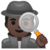 安卓系统里的男侦探：深色肤色emoji表情