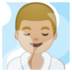 安卓系统里的蒸汽房男士：中浅肤色emoji表情