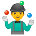 安卓系统里的玩杂耍的人emoji表情