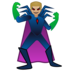 安卓系统里的男超级恶棍：中浅肤色emoji表情