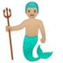 安卓系统里的人鱼：中浅肤色emoji表情