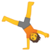 安卓系统里的侧手翻的人emoji表情