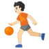 安卓系统里的打球的人：浅肤色emoji表情