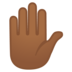 安卓系统里的举手：中等深色肤色emoji表情