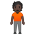 安卓系统里的站立者：深色肤色emoji表情