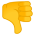 安卓系统里的拇指向下emoji表情