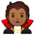 安卓系统里的吸血鬼：中等肤色emoji表情