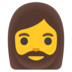 安卓系统里的有络腮胡子的女人emoji表情