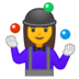 安卓系统里的女人玩杂耍emoji表情