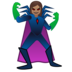 安卓系统里的女超级恶棍：中等肤色emoji表情