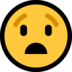 Windows系统里的忧虑困惑的脸emoji表情
