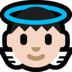 Windows系统里的小天使：浅肤色emoji表情