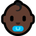 Windows系统里的婴儿：深色肤色emoji表情