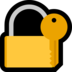 Windows系统里的用钥匙锁定emoji表情