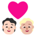 Windows系统里的情侣: 成人成人较浅肤色中等-浅肤色emoji表情