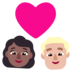 Windows系统里的情侣: 女人男人中等-深肤色中等-浅肤色emoji表情