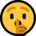 Windows系统里的嘘声的脸emoji表情
