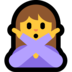Windows系统里的打“不手势”的人emoji表情
