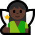 Windows系统里的仙女：深色肤色emoji表情