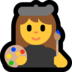 Windows系统里的女艺术家emoji表情