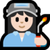 Windows系统里的工厂女人：浅肤色emoji表情