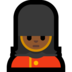 Windows系统里的女警卫：中黑肤色emoji表情