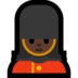 Windows系统里的女警卫：深色肤色emoji表情