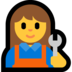 Windows系统里的女机械工emoji表情
