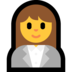 Windows系统里的女上班族emoji表情