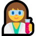 Windows系统里的女科学家emoji表情
