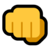 Windows系统里的迎面而来的拳头emoji表情