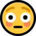Windows系统里的脸红、茫然的脸emoji表情
