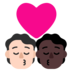 Windows系统里的亲吻: 成人成人较浅肤色较深肤色emoji表情