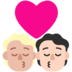 Windows系统里的亲吻: 成人成人中等-浅肤色较浅肤色emoji表情