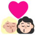 Windows系统里的亲吻: 女人女人中等-浅肤色较浅肤色emoji表情